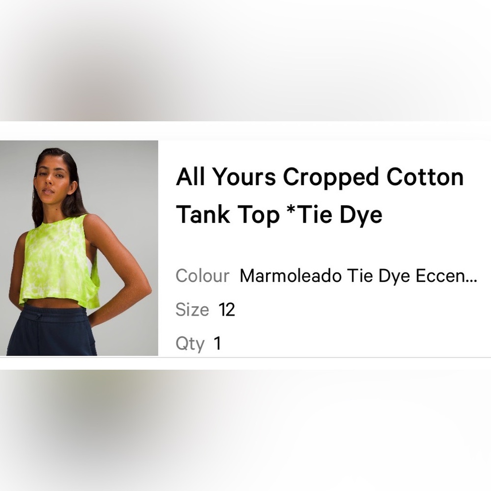 Cropped Tie-Dye Cropped Tank Top
